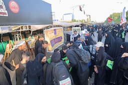 نمایش آثار هنری قرآنی در مسیر زائران اربعین