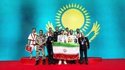 عنوان سومی تیم قزاق‌کورسی ایران در پیکارهای نظامیان جهان