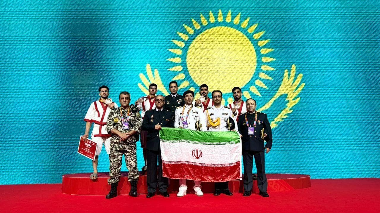 عنوان سومی تیم قزاق‌کورسی ایران در پیکارهای نظامیان جهان