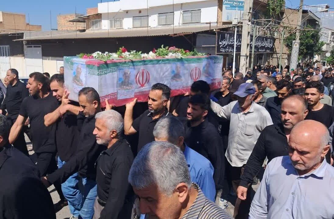 تشییع پیکر جانباز ۷۰ درصدی در مینودشت+فیلم