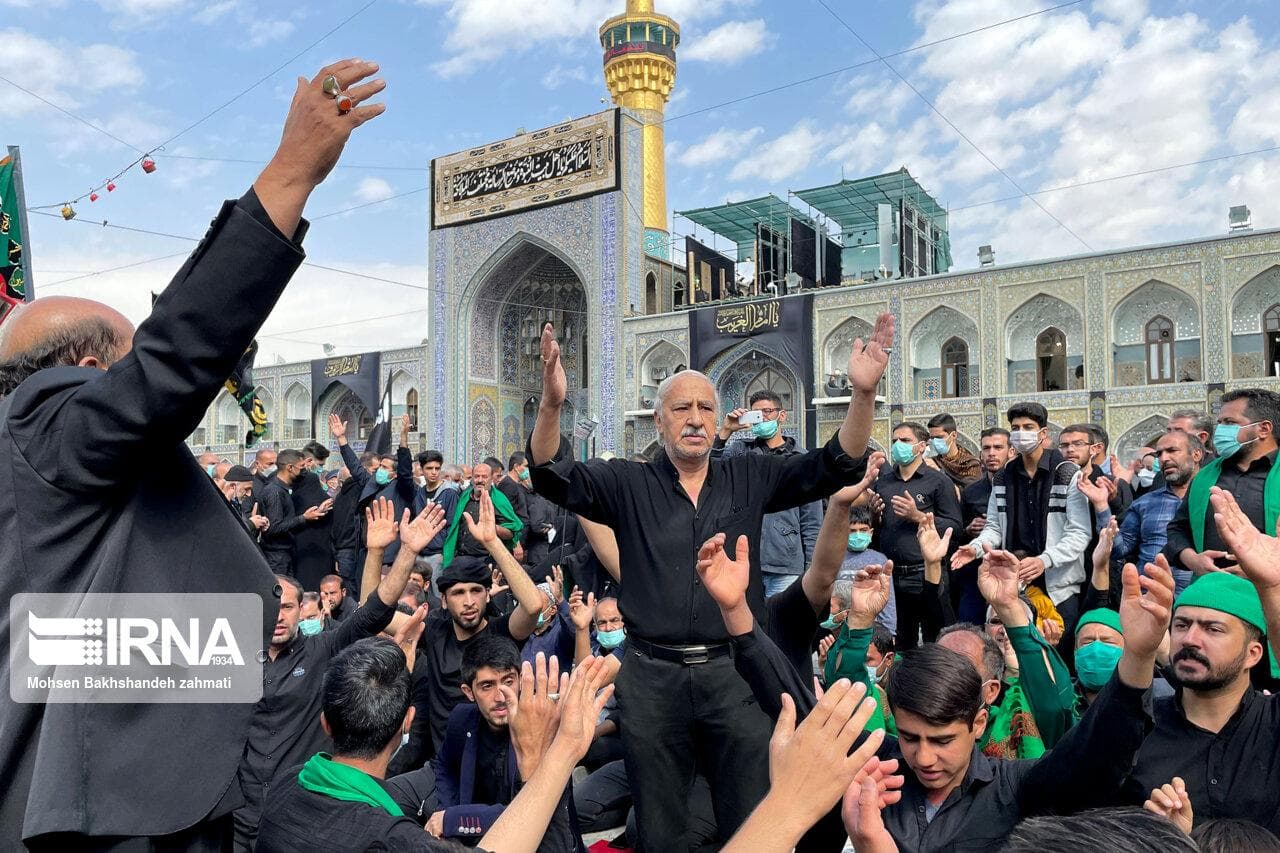 مشهد سوگوار امام رضاست
