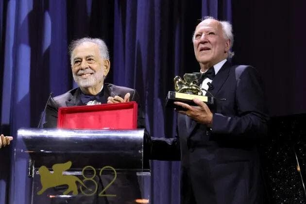 آغاز جشنواره ونیز ۲۰۲۵؛ فورد کاپولا از یک عمر دستاورد هنری ورنر هرتزوگ تقدیر کرد