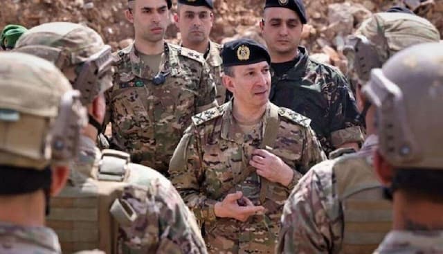 تهدید فرمانده ارتش لبنان به کناره گیری