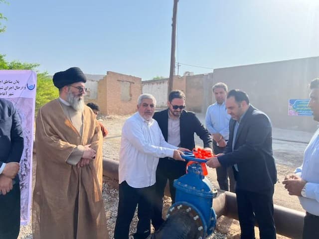 بازسازی شبکه آب شرب آغاجاری شتاب گرفت