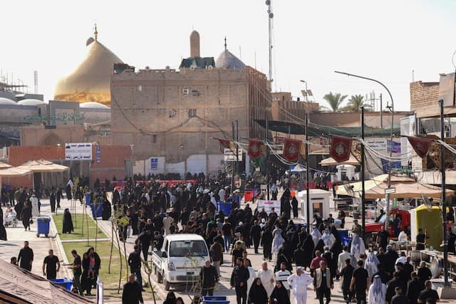 پیاده‌روی خیل زائران به سمت سامرا در آستانه شهادت امام حسن عسکری (ع)