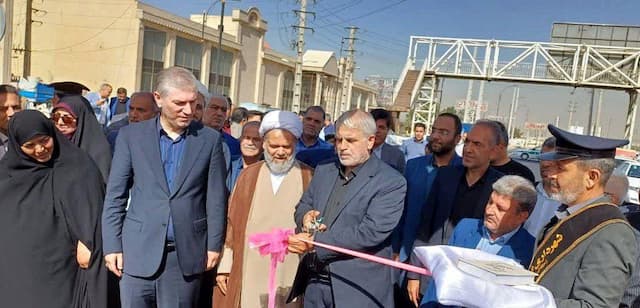 افتتاح طرح کندرو ورودی فرون‌آباد پاکدشت برای رفع مشکلات ترافیکی شهروندان