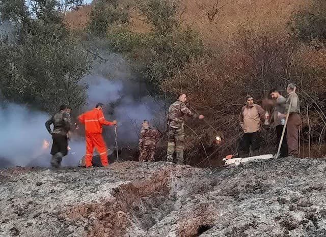 آتش‌سوزی منطقه حفاظت شده آق‌داغ خلخال مهار شد