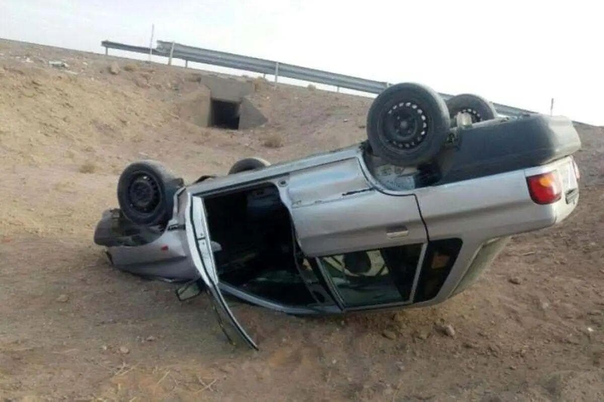 واژگونی پراید در جاده بیرجند- نهبندان ۲ کشته بر جای گذاشت