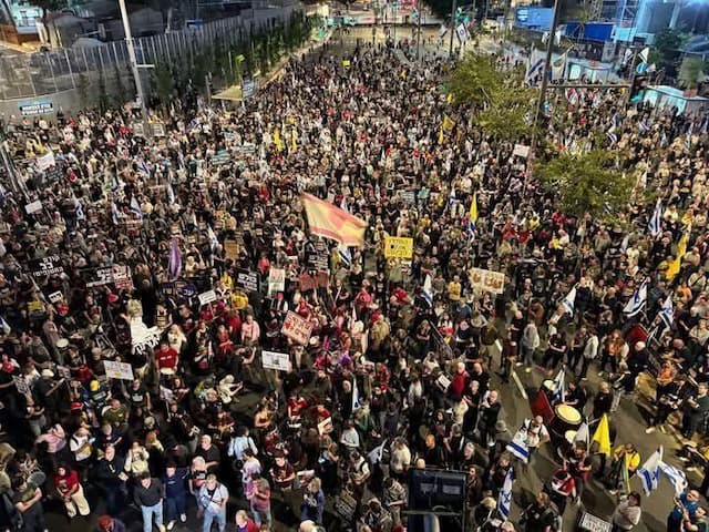 تظاهرات علیه نتانیاهو بار دیگر به خشونت کشیده شد/ بازداشت شماری از معترضان