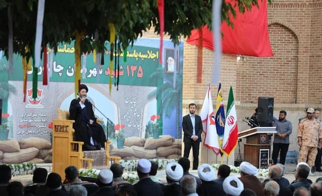 ندای وحدت امام جمعه اردبیل از بلندای یادواره شهدای چالدران