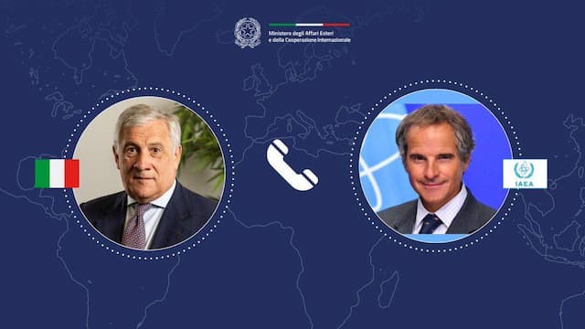 رایزنی وزیر خارجه ایتالیا و گروسی درباره ایران/ تایانی: آماده تسهیل مذاکرات هسته‌ای هستیم