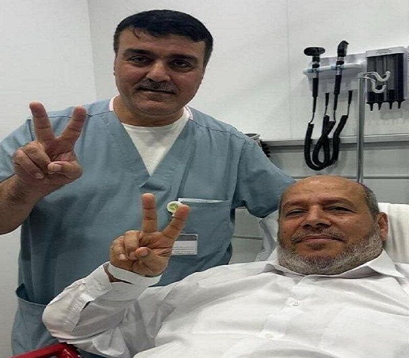 رسانه‌های فلسطین تصویری از «خلیل الحیه» پس از حمله اسرائیل به دوحه را منتشر کردند