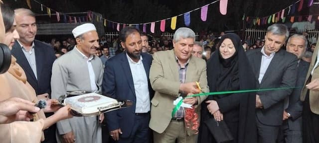 مدرسه خیرساز ۶ کلاسه روستای علی‌آبادمشیر دهگلان بهره‌برداری شد