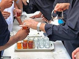 تصاویر | حضور لاریجانی در مسیر اربعین