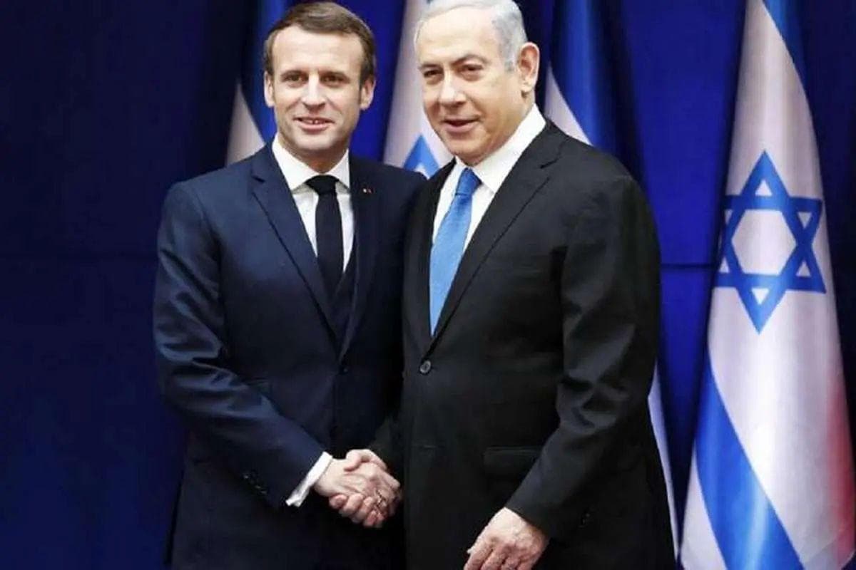 نتانیاهو خطاب به مکرون: به رسمیت شناختن کشور فلسطین، باعث افزایش یهود ستیزی شده/ اظهارات شما باعث شد مواضع حماس سرسختانه‌تر شود