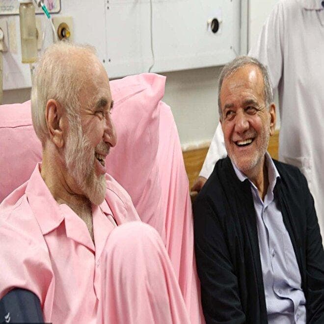 تصاویر: عیادت جمعی از شخصیت‌های سیاسی و فرهنگی از سید محمد خاتمی