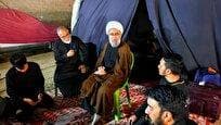 حضور آیت‌الله جواد مروی در پیاده‌روی اربعین + عکس