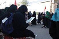 استقبال گسترده زائران اربعین از پویش قرائت سوره فتح در موکب مردمی قرآنی اربعین