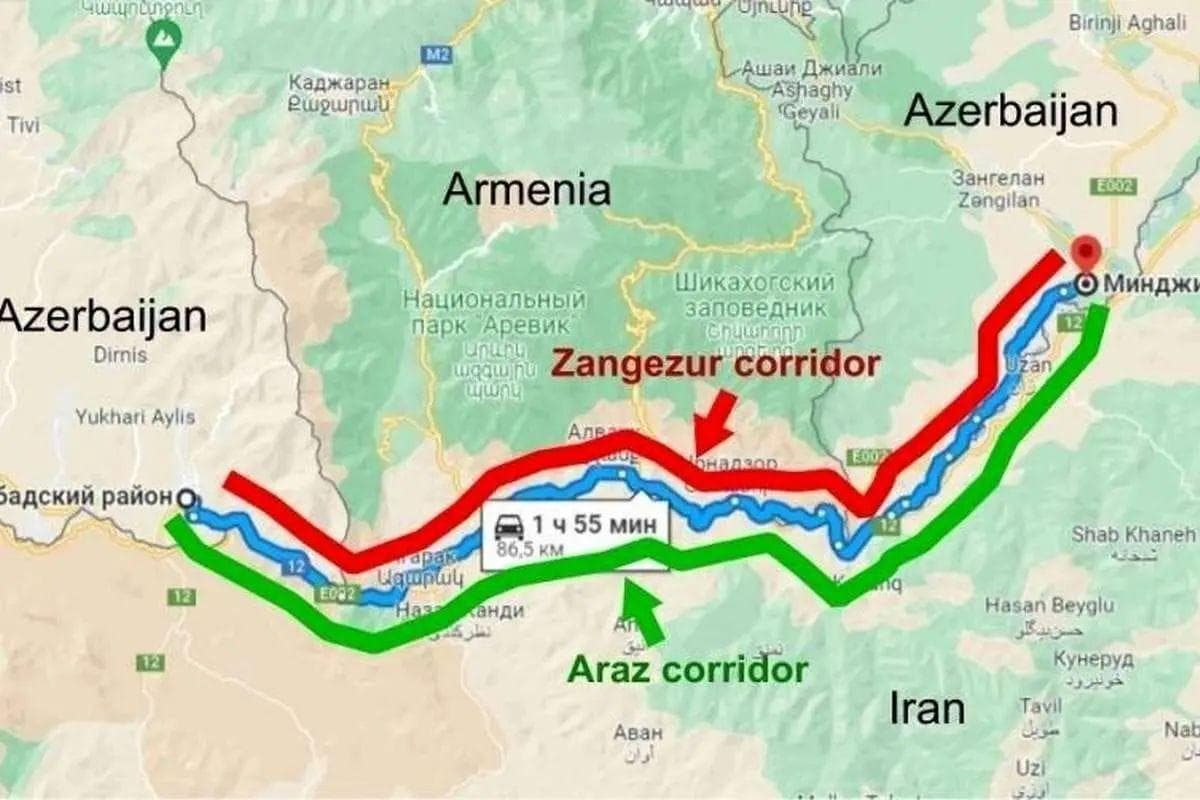 گاردین: «کریدور زنگزور» موازنه قدرت در منطقه را تغییر می‌دهد/ این پروژه ضربه‌ای دیگر به نفوذ رو به افول روسیه در منطقه به شمار می‌رود/ گشایش بیشتر مرز با ترکیه هم می‌تواند ارمنستان را وارد پروژه «دالان میانی» کند، یک مسیر تجاری که تهران و مسکو را دور می‌زند