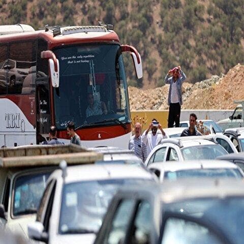 تصاویر: ترافیک سنگین در جاده ایلام - مهران