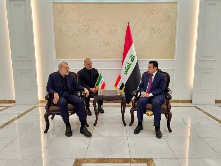 لاریجانی وارد عراق شد/ دیدار و گفت‌وگو با مشاور امنیت ملی بغداد
