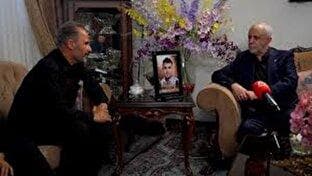 دیدار اوحدی با خانواده شهیدان علیرضا عباس‌پور و امیررضا لاله + فیلم