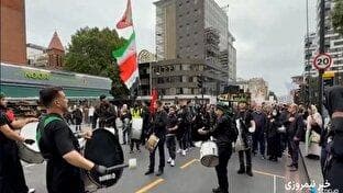 راهپیمایی با شکوه اربعین در لندن + فیلم