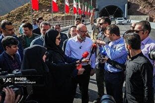 بازدید رئیس بنیاد مستضعفان از آزادراه تهران - شمال