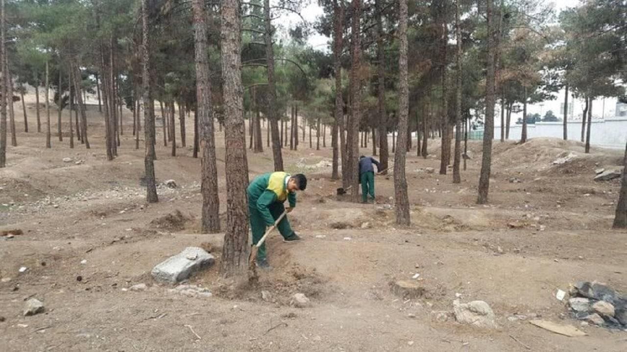 تجهیز و نوسازی چاه شماره ۴ برای آبرسانی به ۴۰ هکتار از فضای سبز بوستان جنگلی سرخه‌حصار