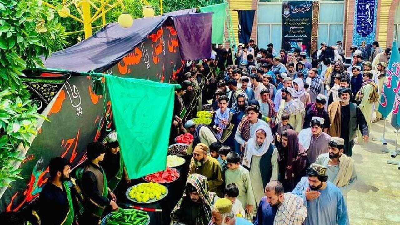 مراسم اربعین حسینی در هلمند برگزار شد + فیلم