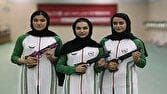 مدال نقره تیم تپانچه ۱۰ متر دختران نوجوان/ امیری و ارشد نیا فینالیست شدند