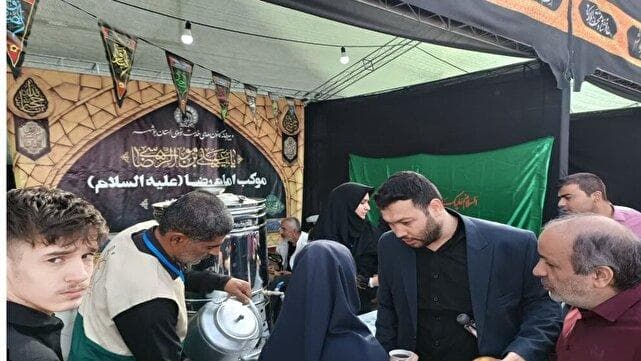 گوشه‌هایی از عشق و دلدادگی هیئت حرام الحراس به امام رضا (ع) در روز‌های پایانی ماه صفر + فیلم
