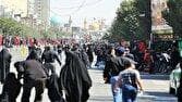 جوش و خروش عزاداران؛ خیابان‌های مشهد مملو از دسته‌های عزا