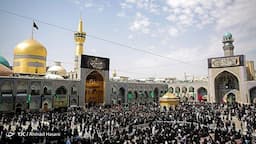حال‌وهوای حرم رضوی در سالروز شهادت امام رضا (ع) + فیلم
