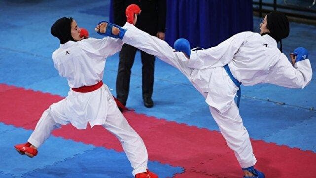 کسب نشان‌های رنگارنگ در مسابقات کشوری کاراته