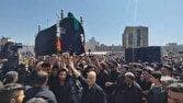 مراسم نمادین تشیع جنازه امام رضا (ع) در. مشهد + فیلم