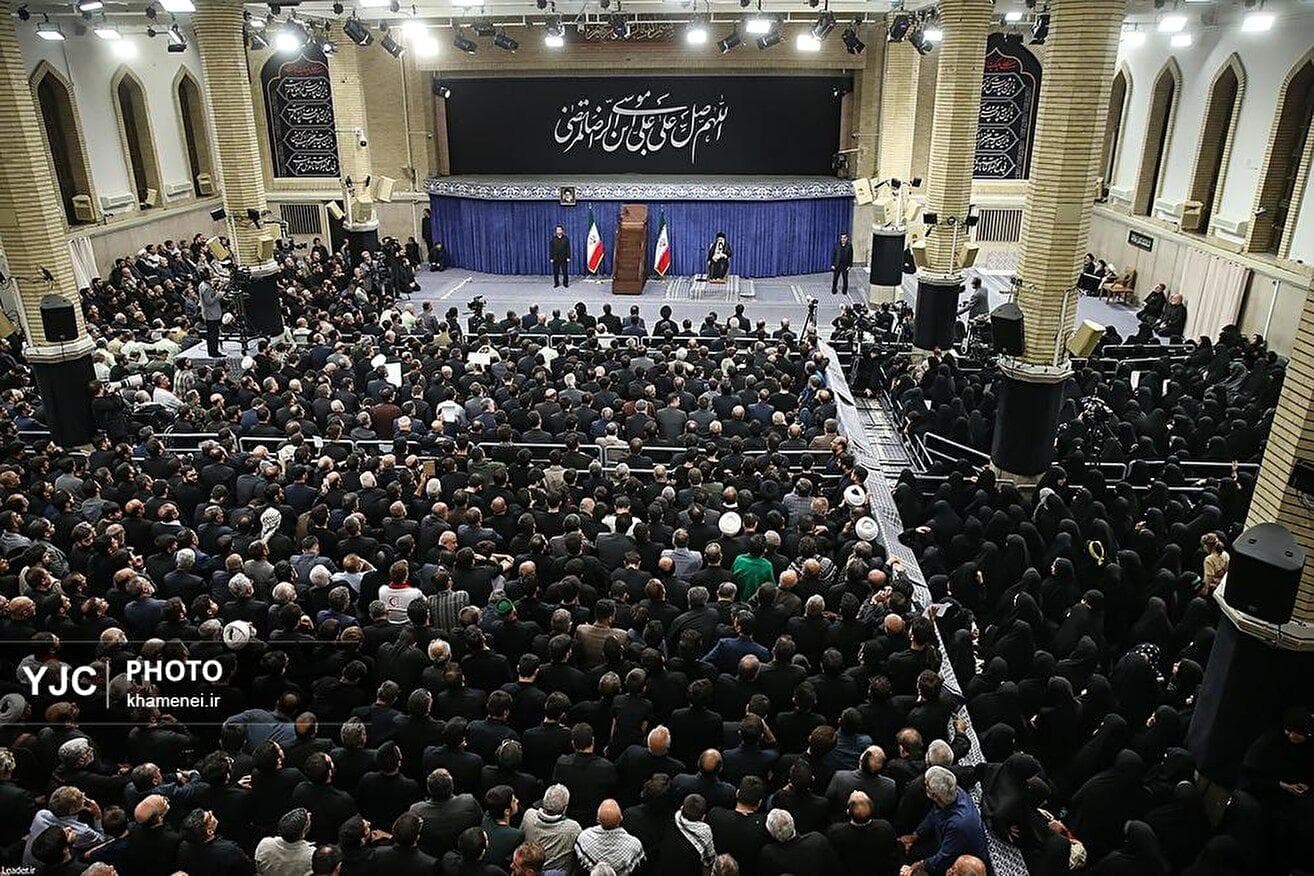 حضور و سخنرانی رهبر معظم انقلاب در مراسم عزاداری شهادت امام رضا علیه‌السلام
