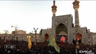 سیل دلباختگان امام رضا (ع) در مسیر‌های منتهی به مشهد مقدس + فیلم