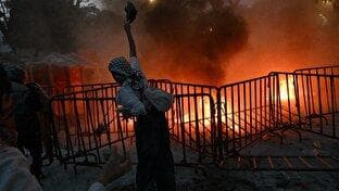 آتش‌زدن سفارت اسرائیل در مکزیک در اعتراض به نسل‌کشی در غزه + فیلم