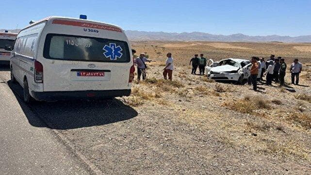 واژگونی خودرو در محور خرمدشت به بوئین زهرا با ۵ مصدوم
