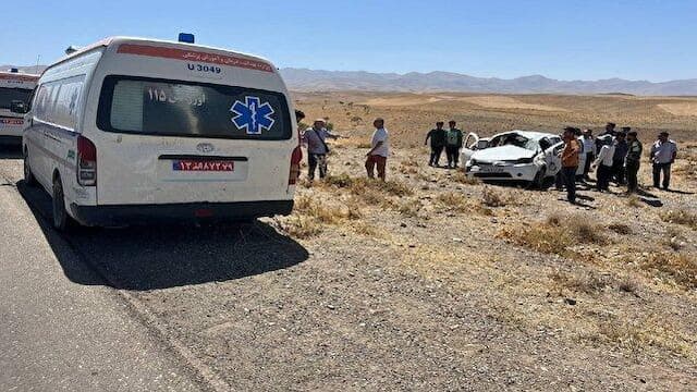 واژگونی خودرو در محور خرمدشت به بوئین زهرا با ۵ مصدوم