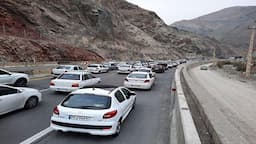 ترافیک سنگین در جاده کندوان و آزادراه تهران - شمال