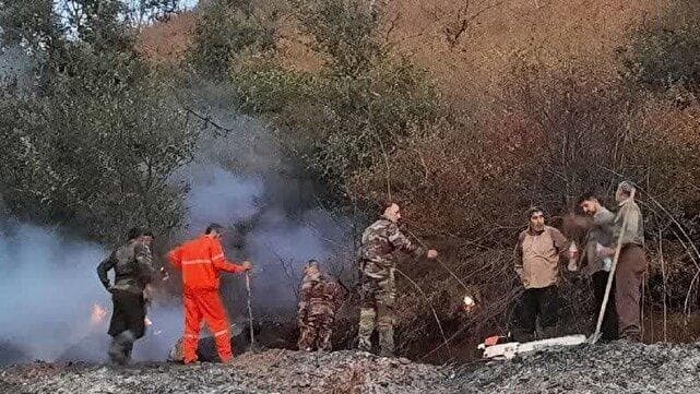 آتش‌سوزی منطقه حفاظت شده آق‌داغ خلخال مهار شد