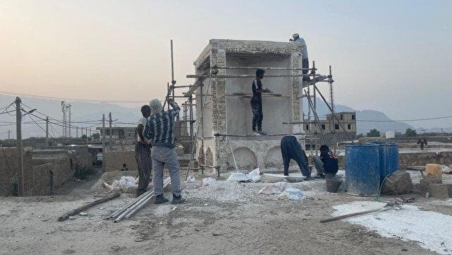 آغاز مرمت بادگیرهای تاریخی بندرپل با هدف حفظ هویت معماری هرمزگان