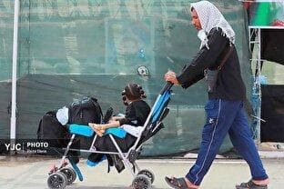 تردد زائران اربعین حسینی از مرز شلمچه