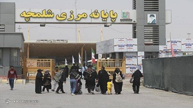 روند بازگشت زائران اربعین از مرزشلمچه شتاب گرفت