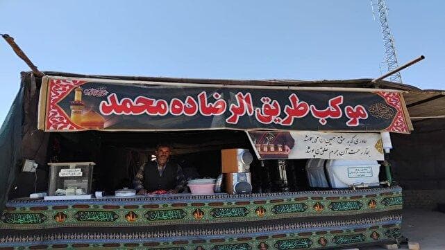 تصاویری از عشق و دلدادگی اهالی روستای ده محمد به امام حسین (ع) با برپایی موکب + عکس