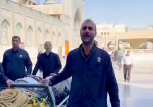 فیلم/ مدح خوانی خدام رضوی در حرم‌ امام رضا(ع)