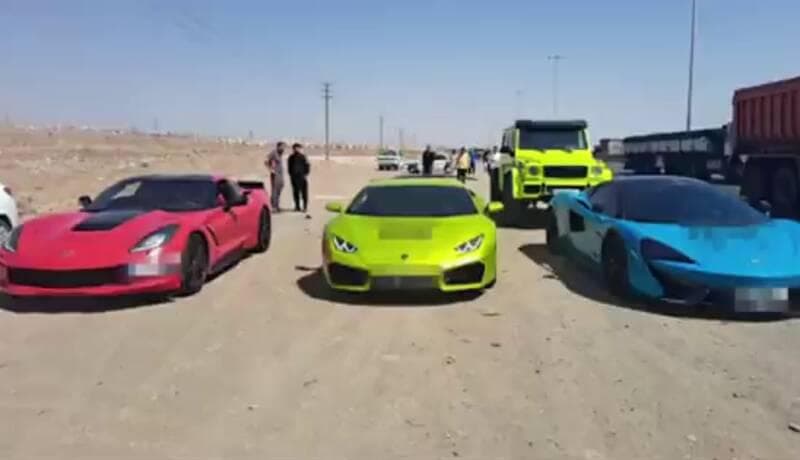 فیلم/ توقیف خودروهای لاکچری خبرساز جاده هراز