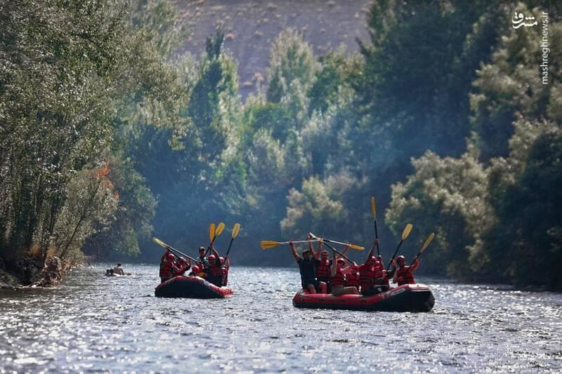 عکس/ رفتینگ و آب‌تنی در گرمای تابستان